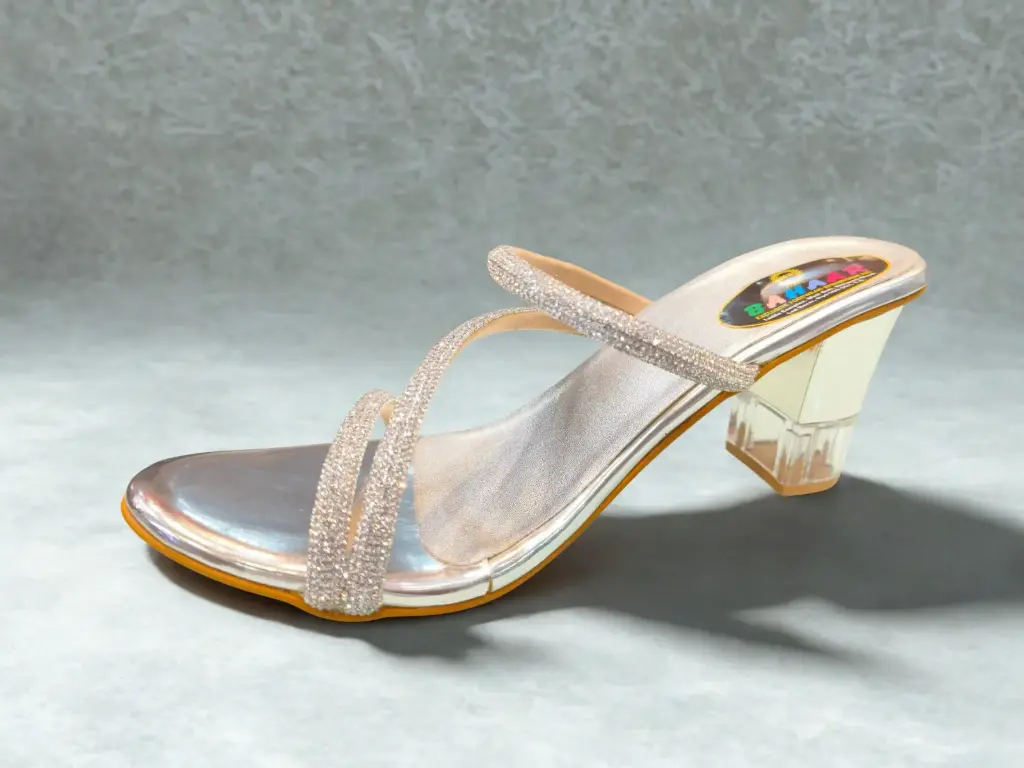 luxe silver heel