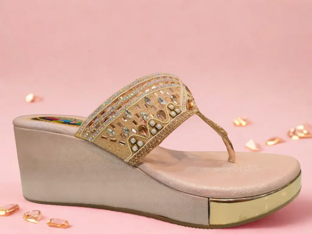 BLUSH LUXE WEDGES